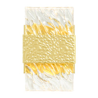Carolina Integrated LED 1 Light 5 Inch Gold Leaf Wall Sconce