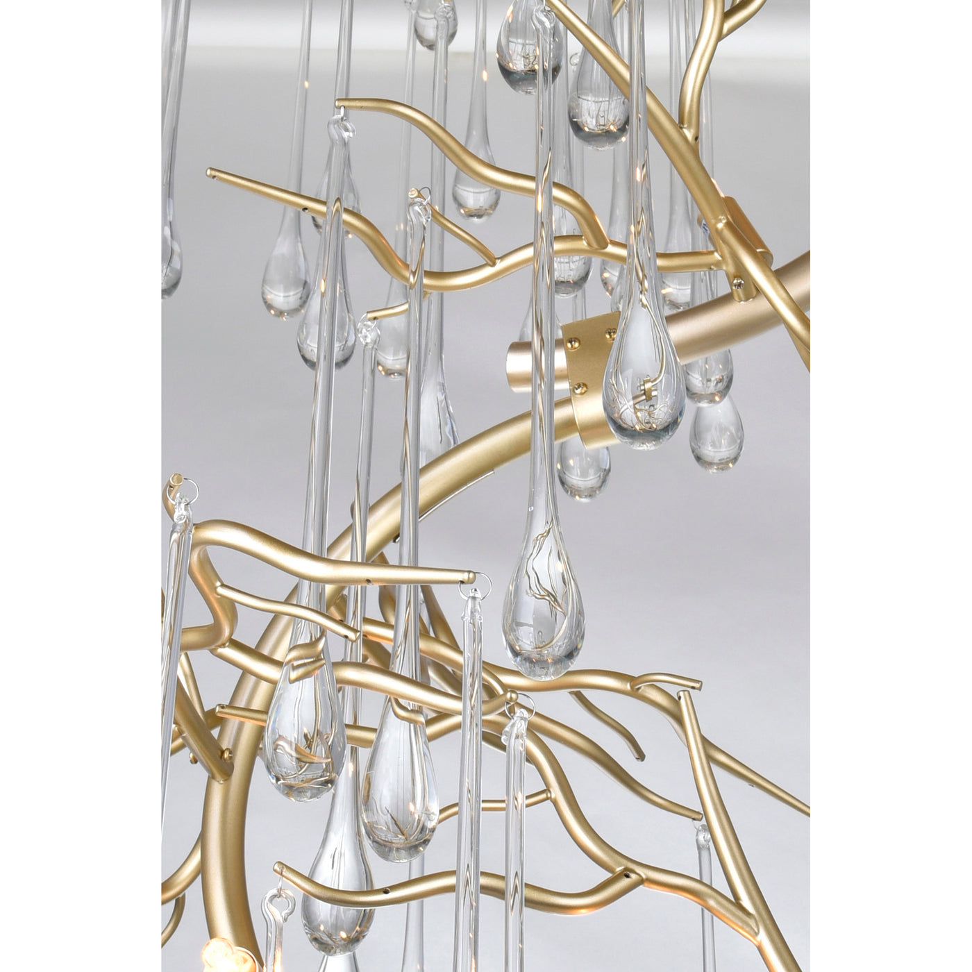 Anita Chandeliers 12 Lights Gold Leaf Finish