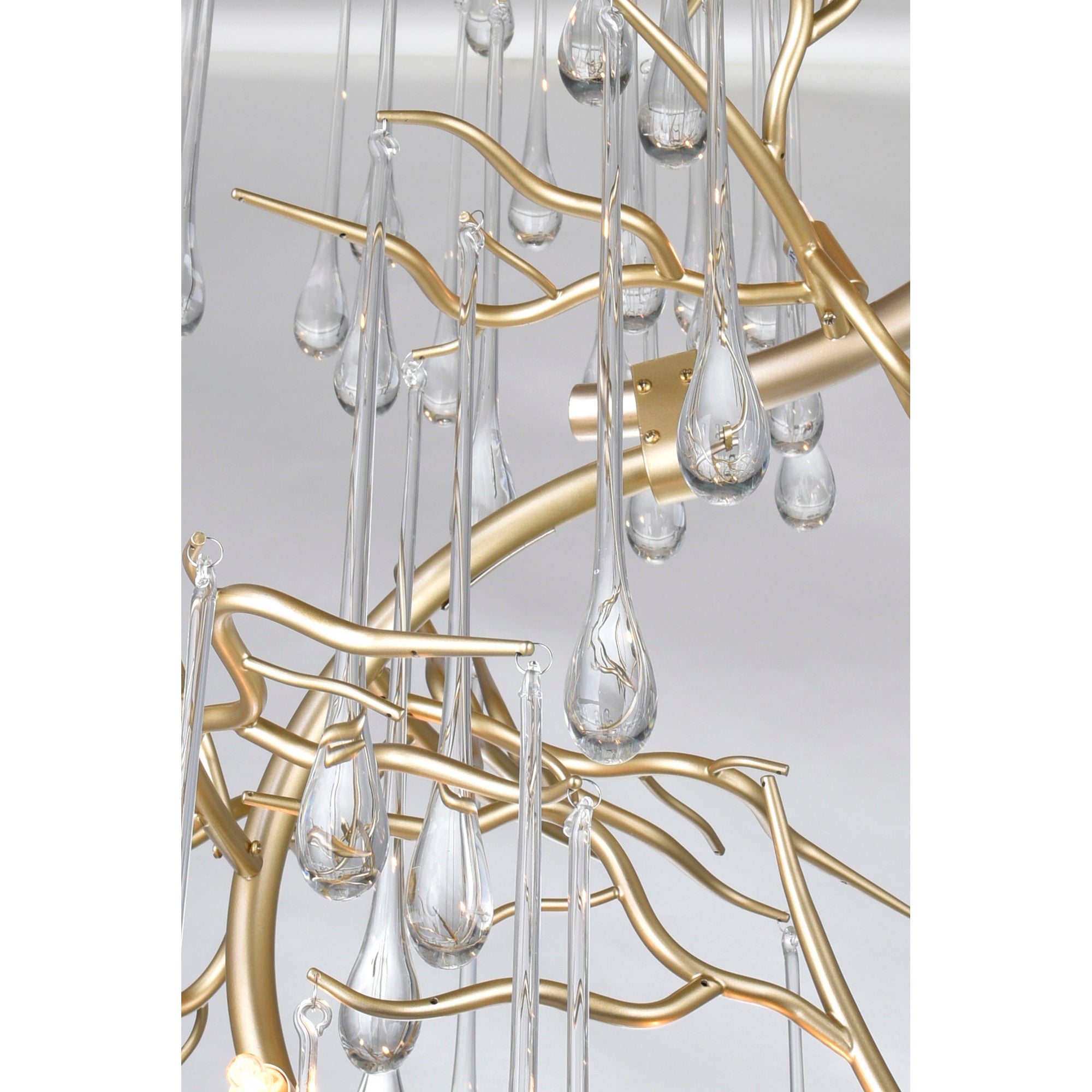 Anita Chandeliers 12 Lights Gold Leaf Finish