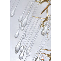 Anita Chandeliers 12 Lights Gold Leaf Finish