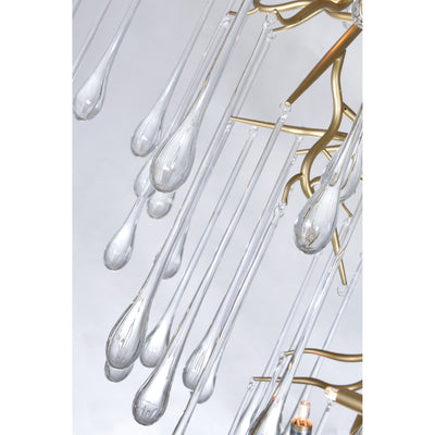 Anita Chandeliers 12 Lights Gold Leaf Finish