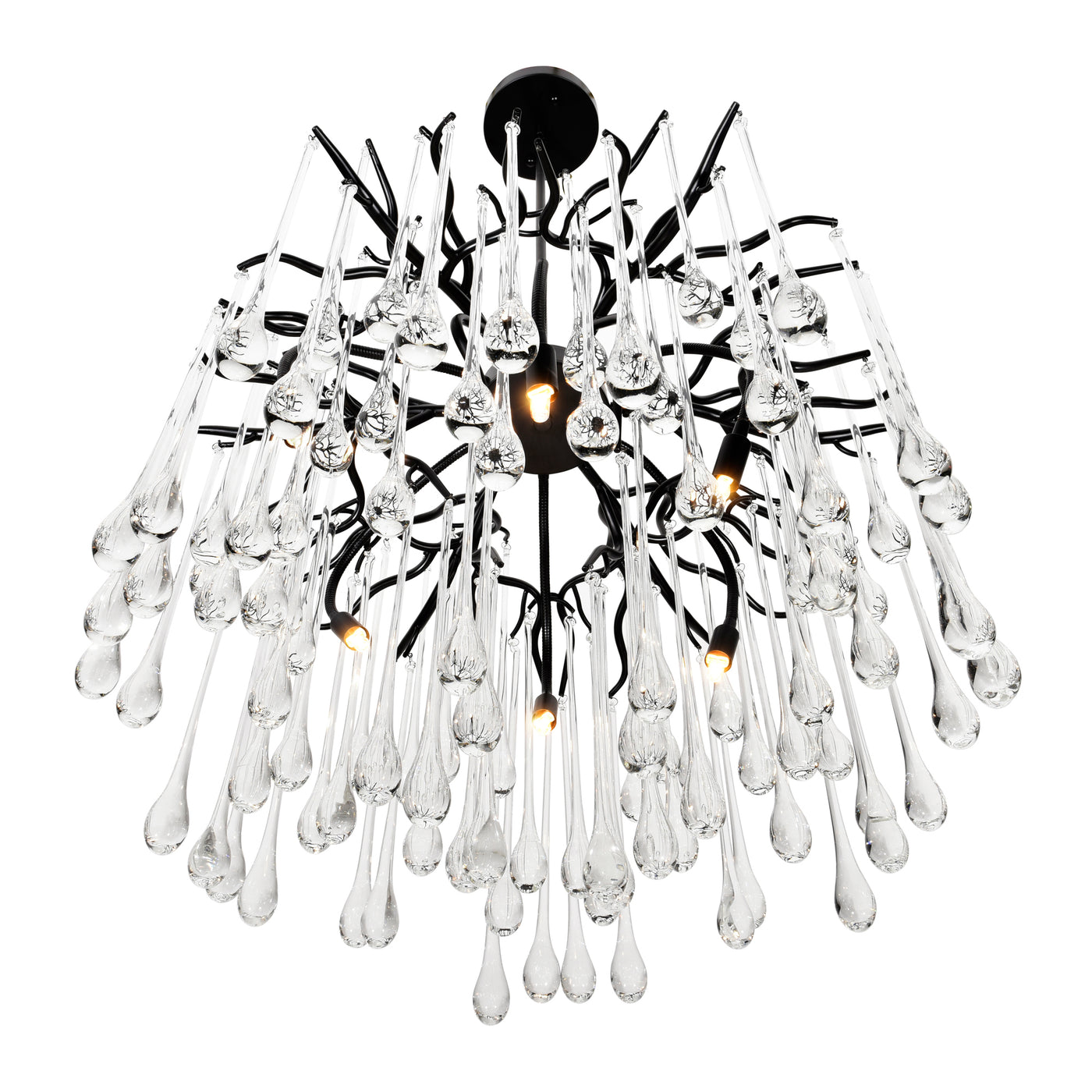 Anita Chandeliers 6 Light Black Finish