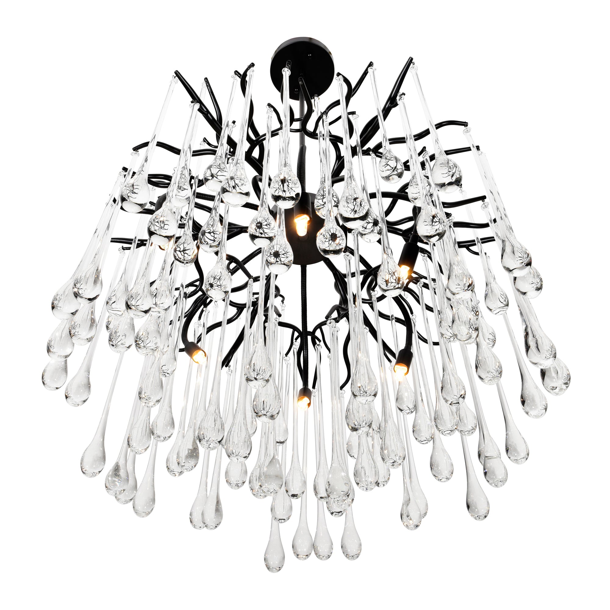 Anita Chandeliers 6 Light Black Finish