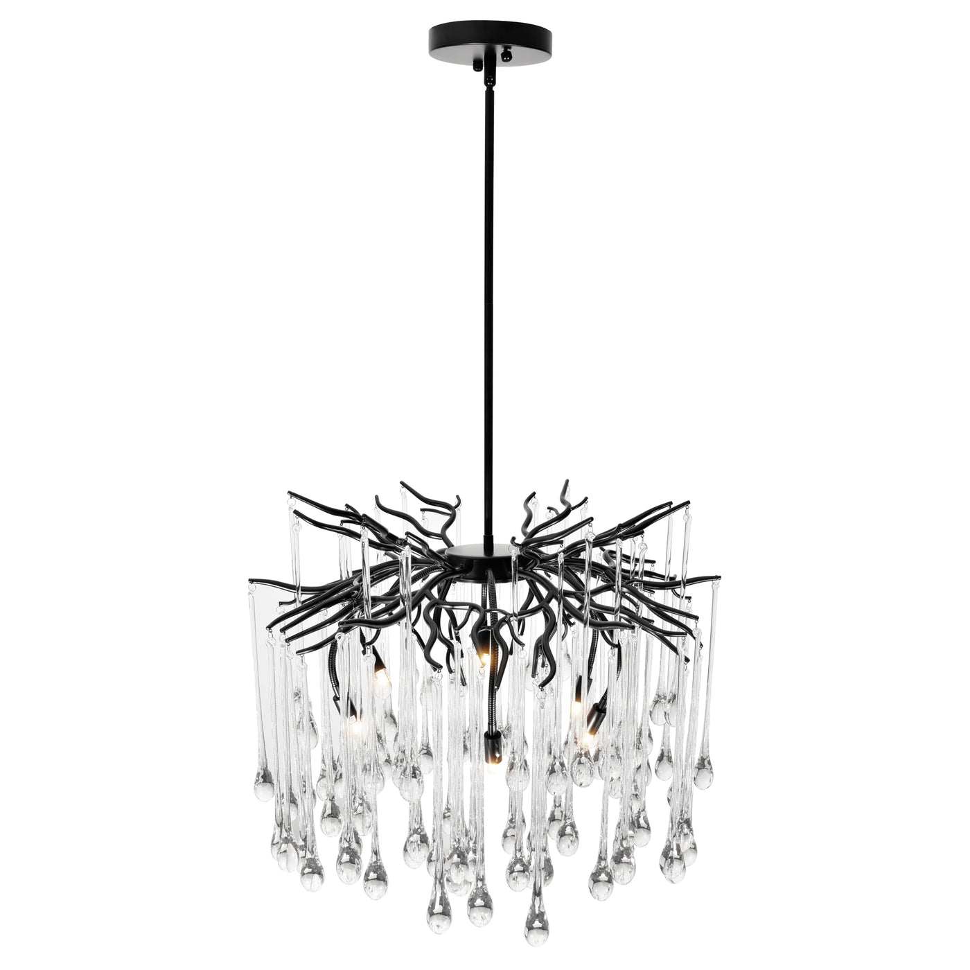 Anita Chandeliers 6 Light Black Finish