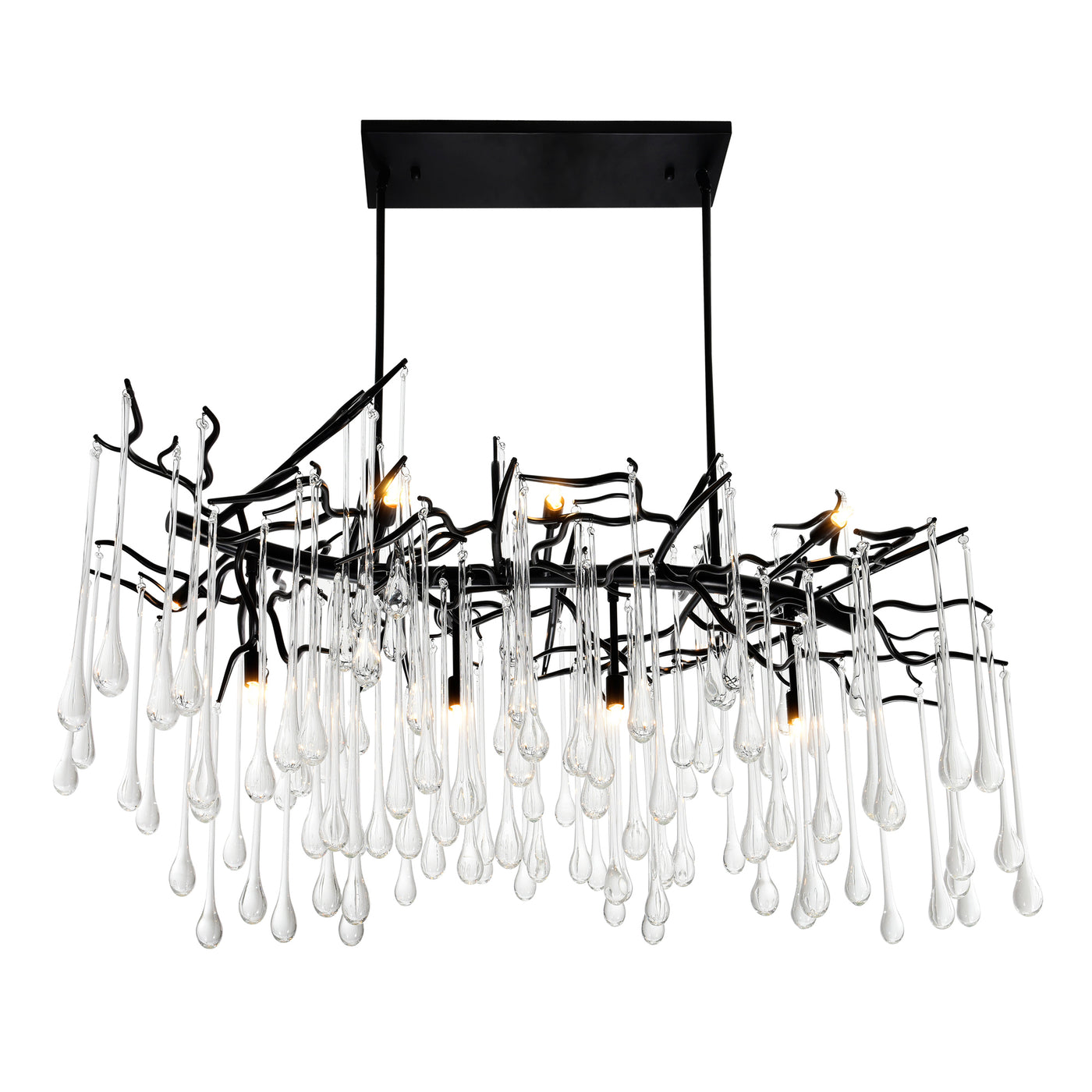 Anita Chandeliers Black 10 Lights