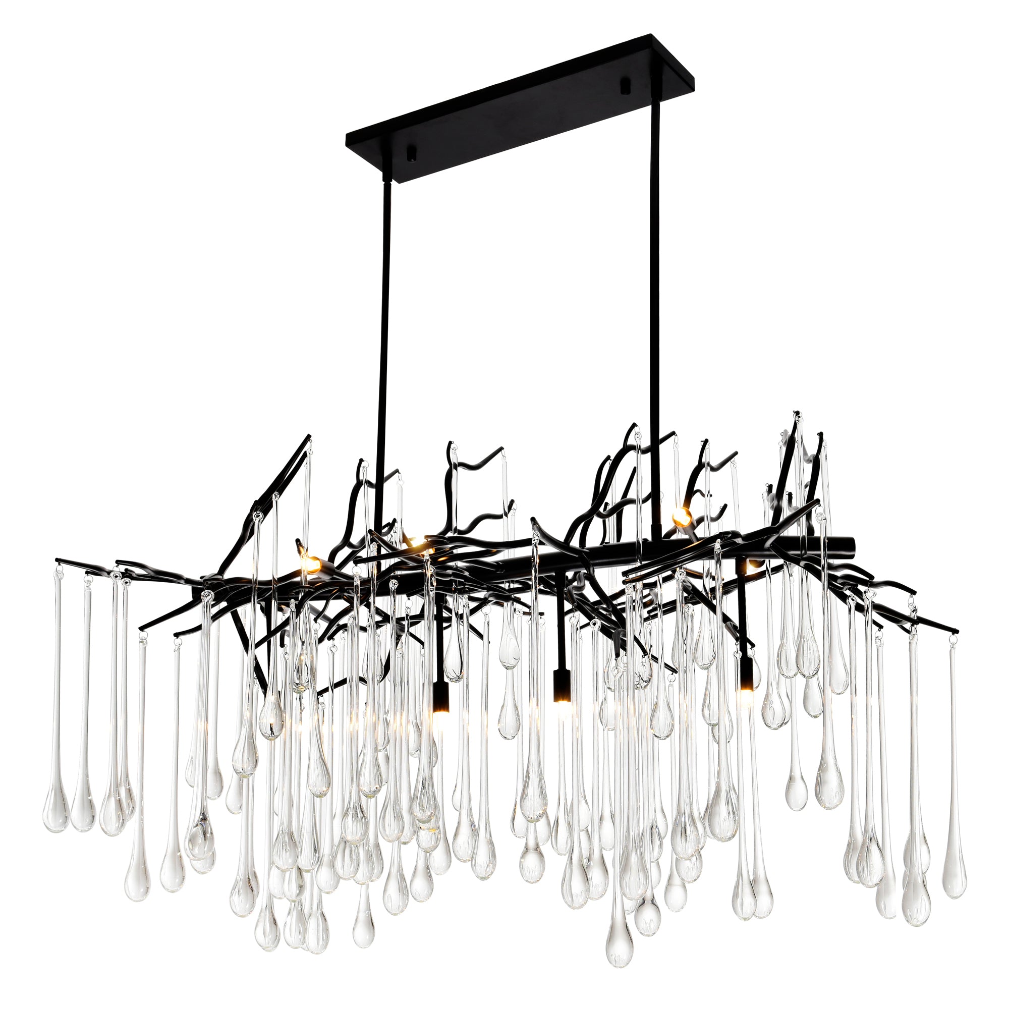 Anita Chandeliers Black 10 Lights