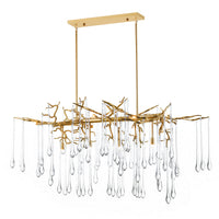 Anita Chandeliers 10 Light Gold Leaf Finish