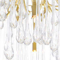 Anita Chandeliers 10 Light Gold Leaf Finish