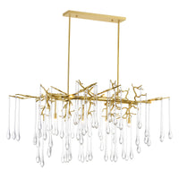 Anita Chandeliers 10 Light Gold Leaf Finish