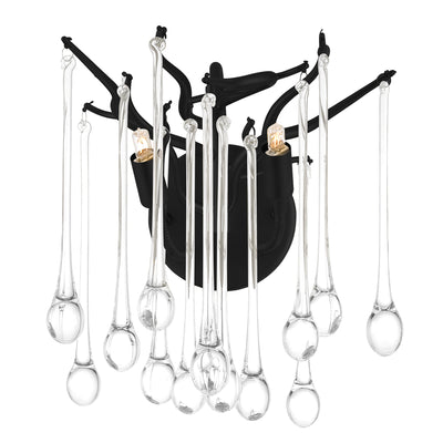 Anita Wall Lights 2 Light Black Finish