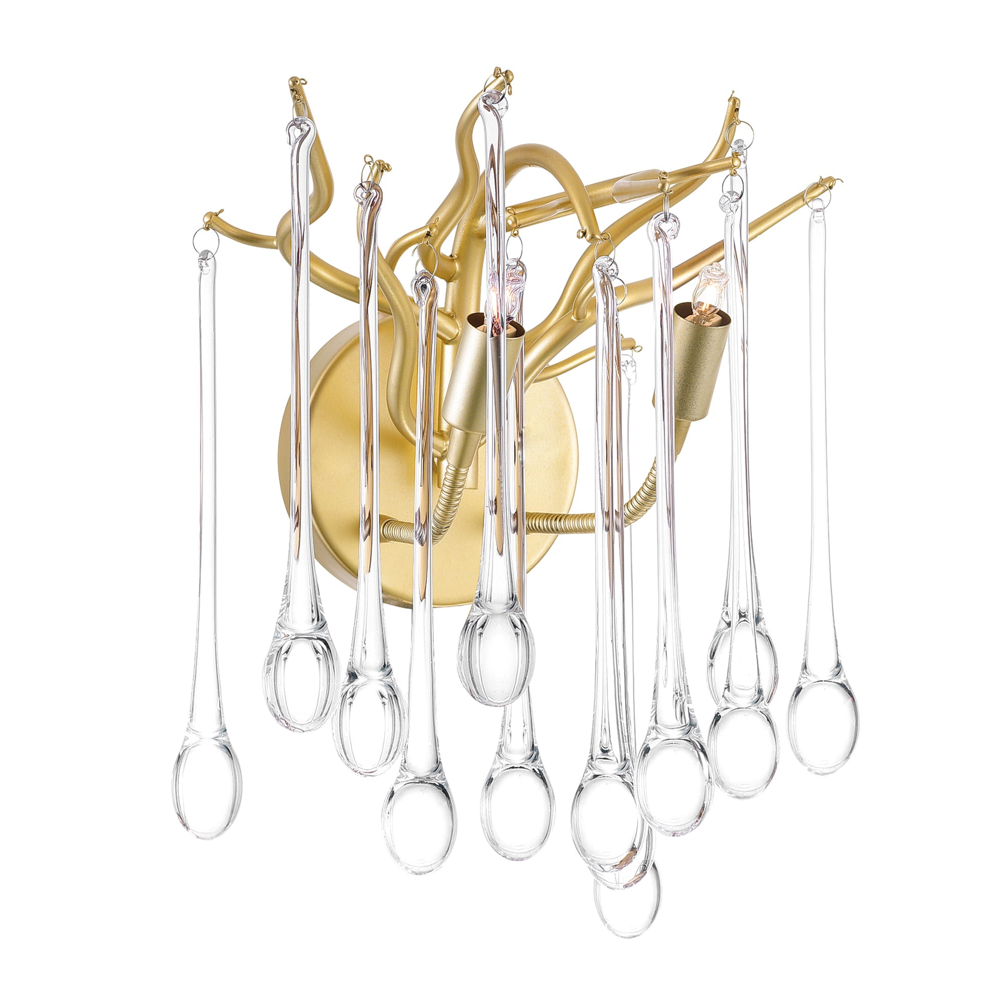 Anita Wall Lights Gold Leaf 2 Lights