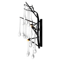 Anita Wall Lights 3 Lights Black Finish