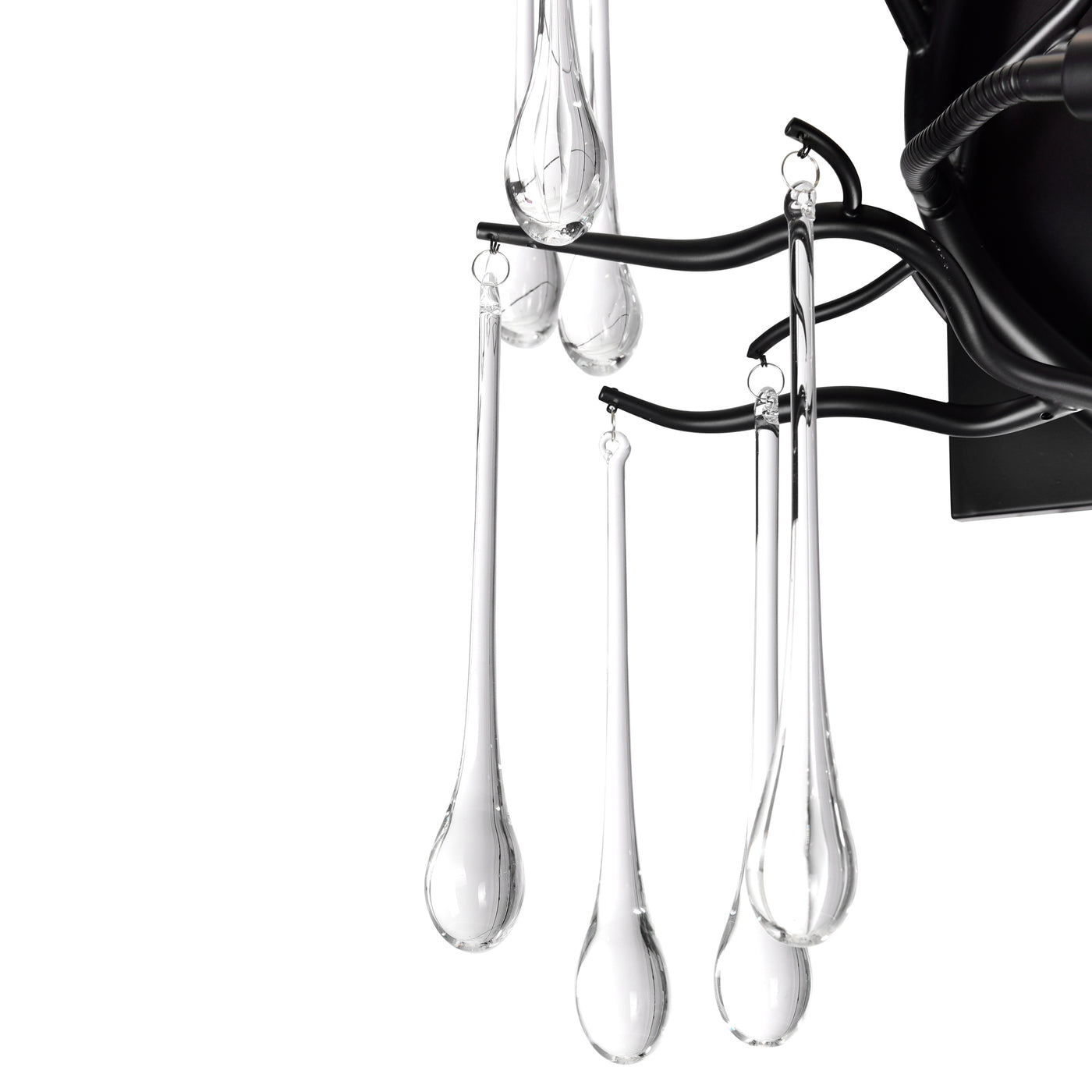 Anita Wall Lights 3 Lights Black Finish