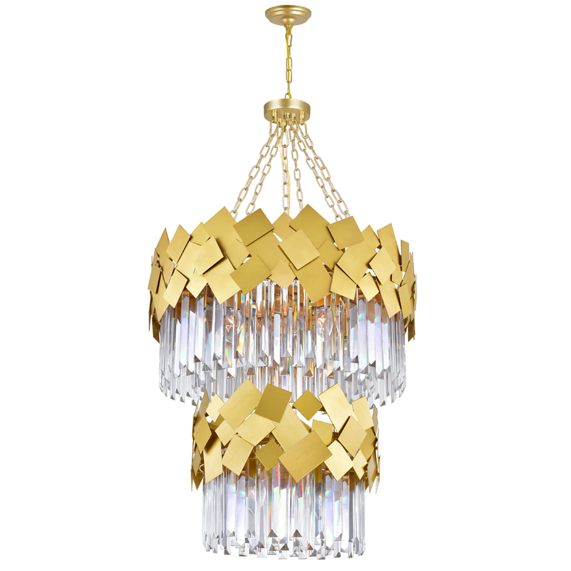 Panache 10 Light Medallion Gold Chandelier