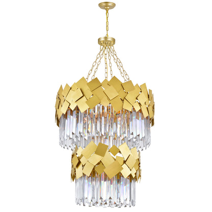 Panache 10 Light Medallion Gold Chandelier