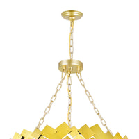 Panache 6 Light Medallion Gold Chandelier