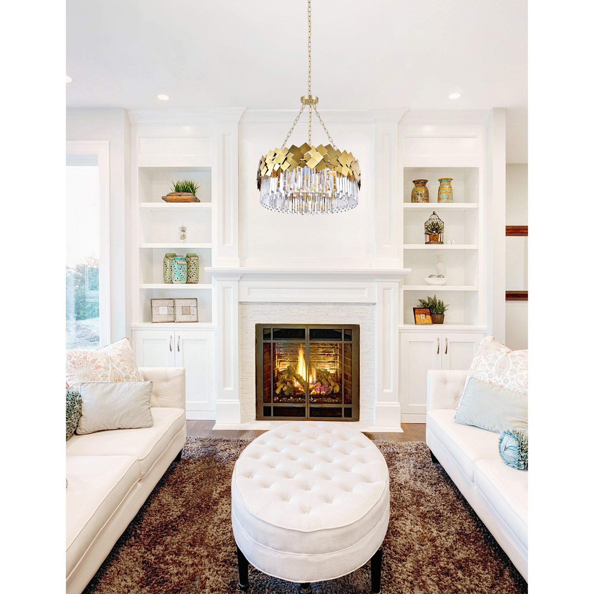 Panache 8 Light Medallion Gold Chandelier