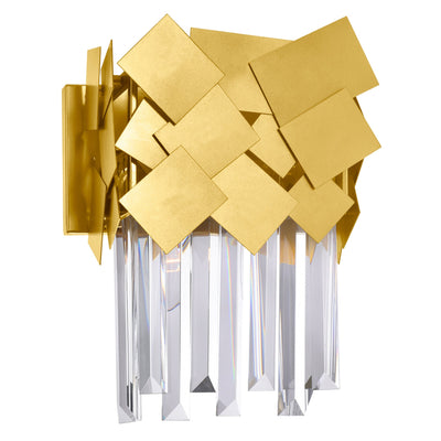 Panache 1 Light Medallion Gold Wall Light