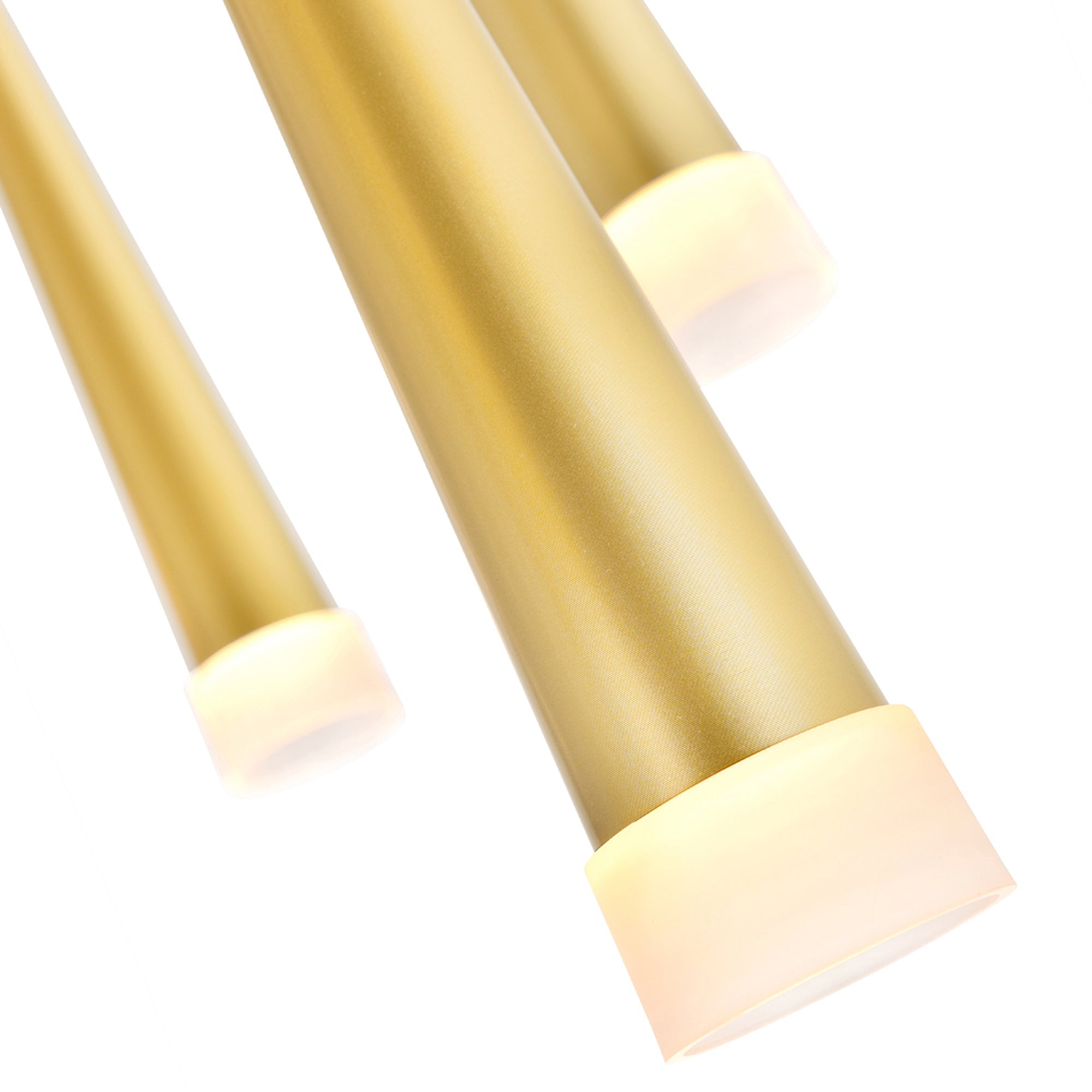 Andes Chandeliers Satin Gold 6 Light LED
