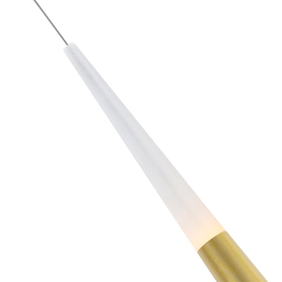 Andes Chandeliers Satin Gold 6 Light LED