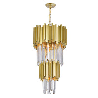 Deco Pendants 4 Light Medallion Gold