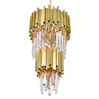 Deco Pendants 4 Light Medallion Gold