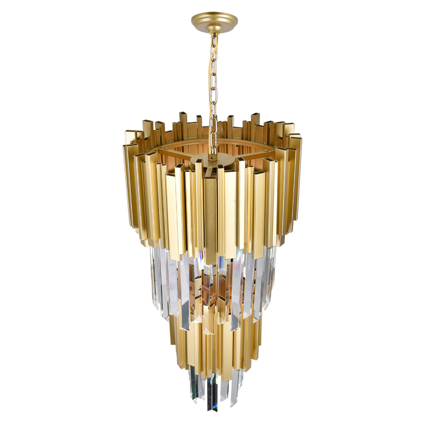 Deco Pendants 4 Light Medallion Gold