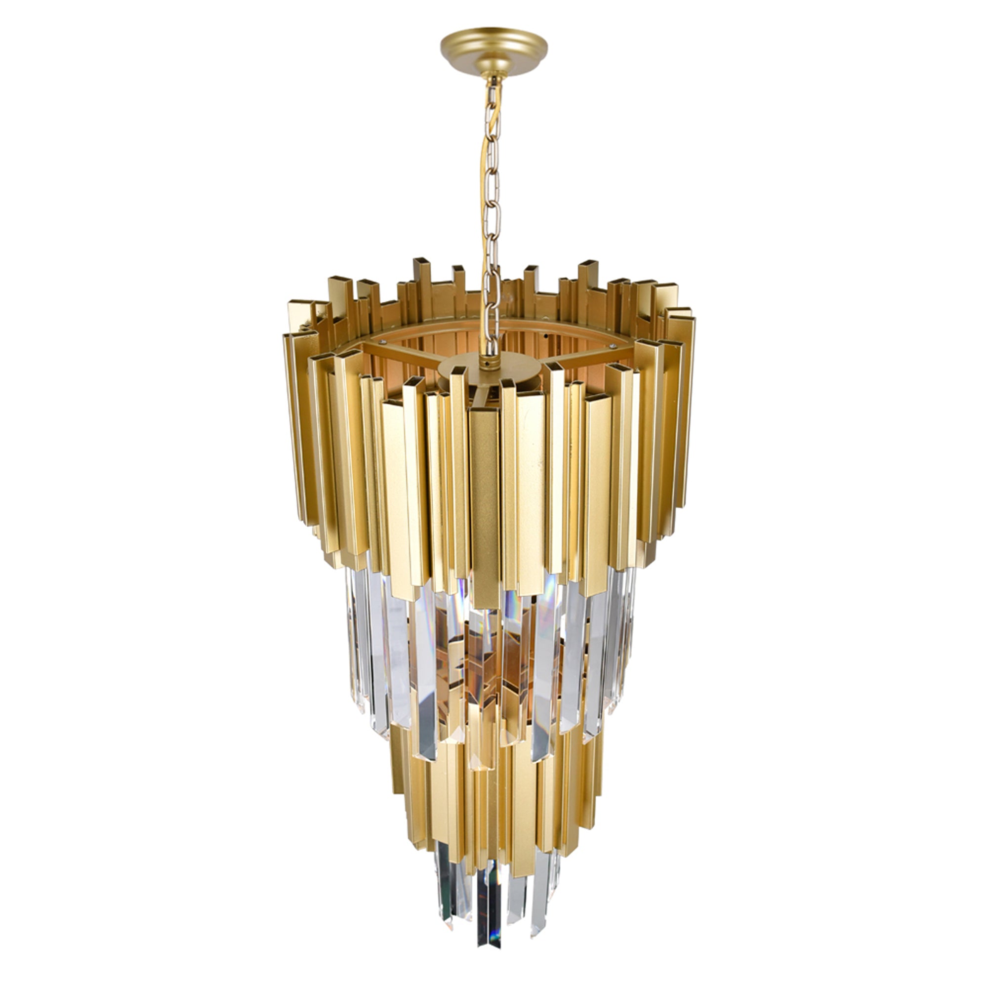 Deco Pendants 4 Light Medallion Gold
