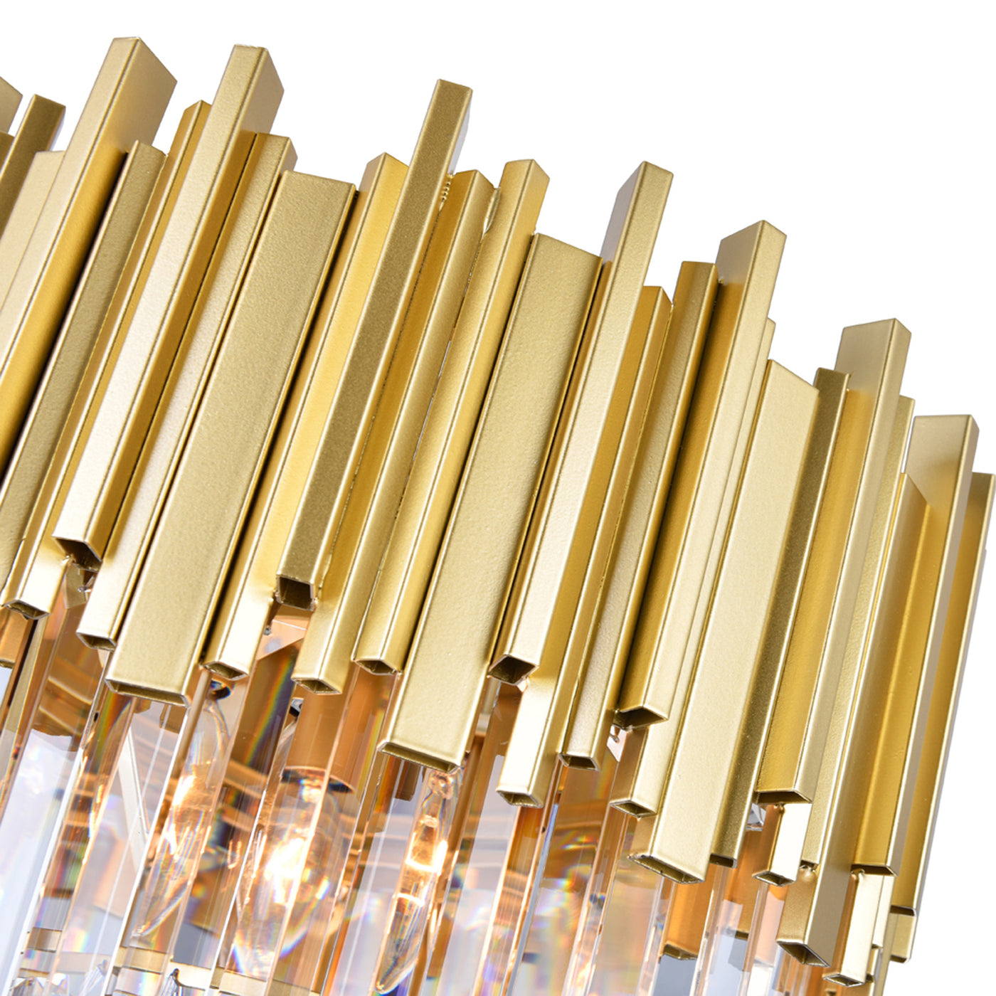 Deco Chandeliers 4 Light Medallion Gold