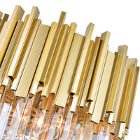 Deco Chandeliers 4 Light Medallion Gold