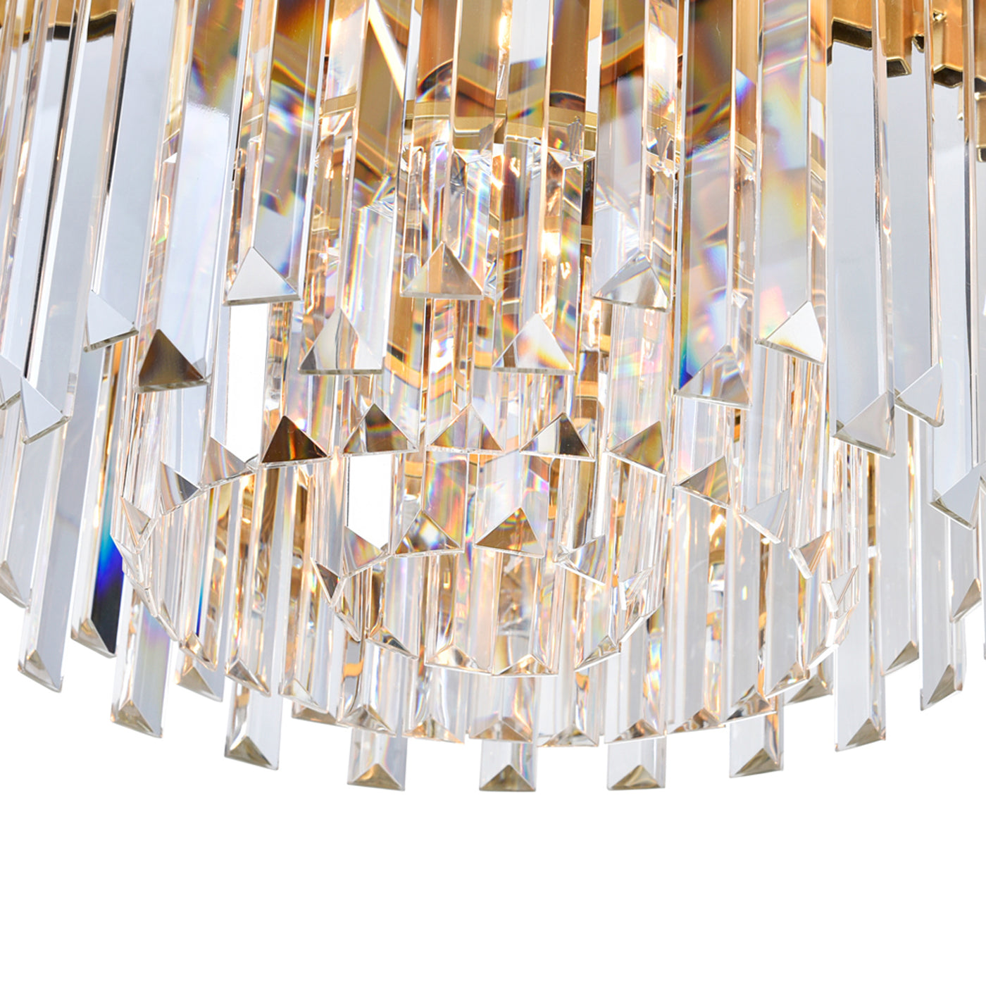 Deco Chandeliers 4 Light Medallion Gold