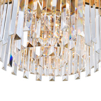 Deco Chandeliers 4 Light Medallion Gold