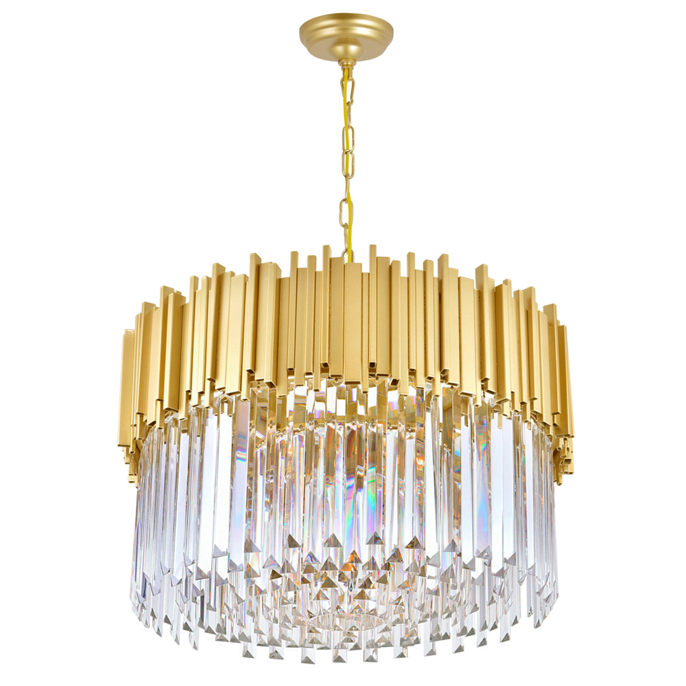 Deco Chandeliers Medallion Gold 7 Lights