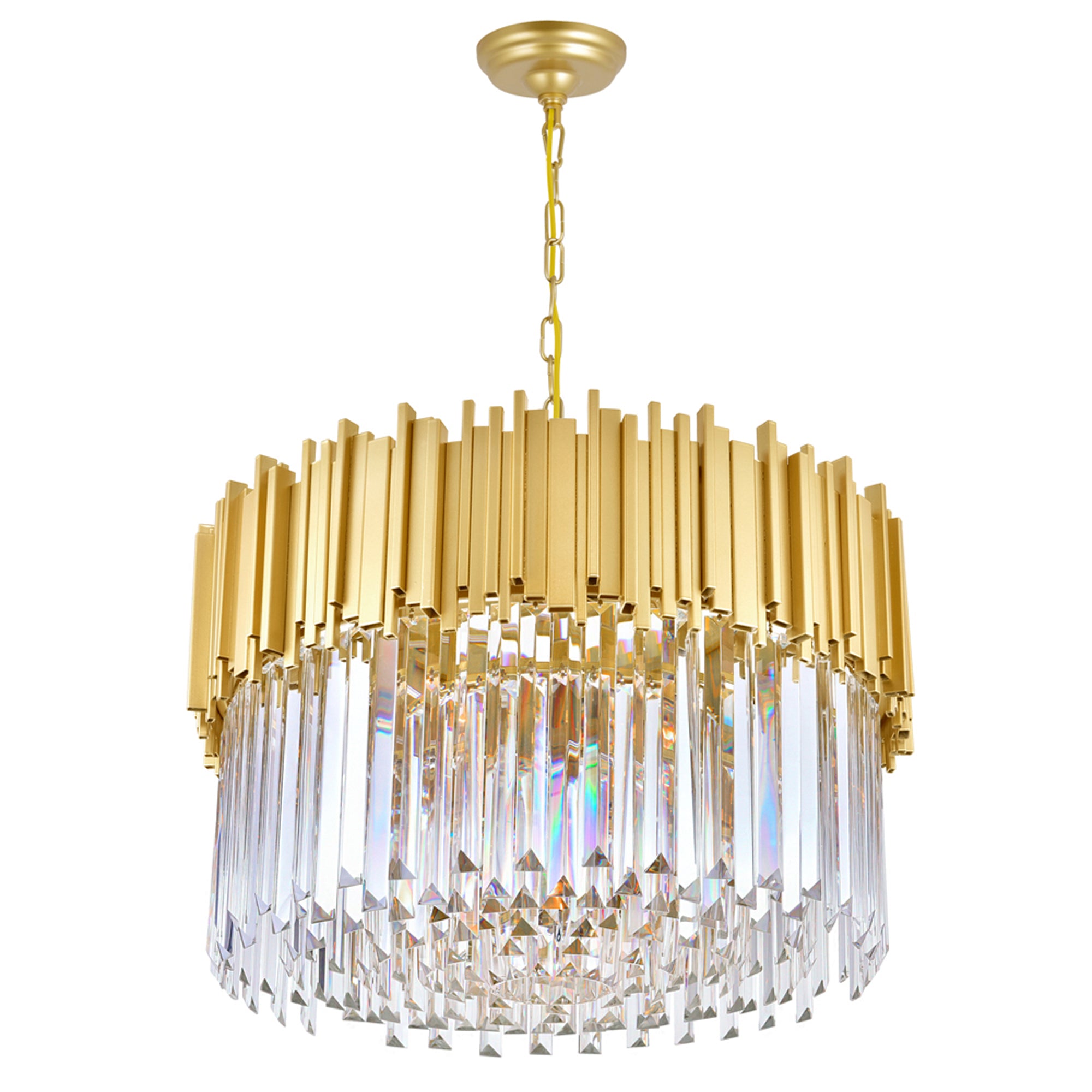 Deco Chandeliers Medallion Gold 7 Lights
