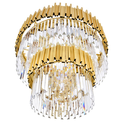 Deco Chandeliers Medallion Gold 12 Lights