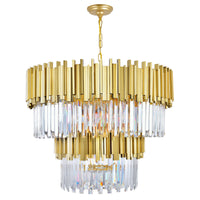 Deco Chandeliers Medallion Gold 12 Lights