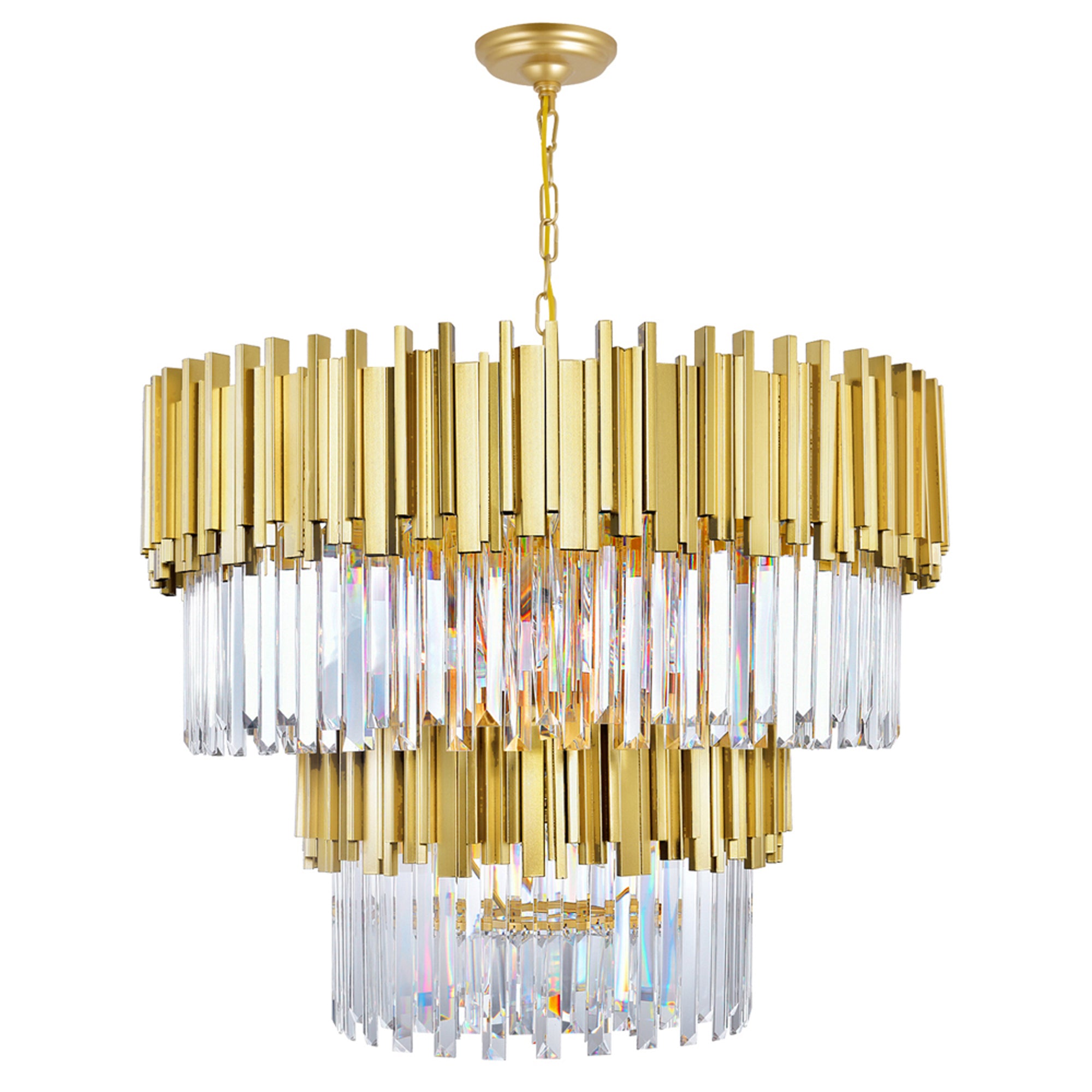 Deco Chandeliers Medallion Gold 12 Lights