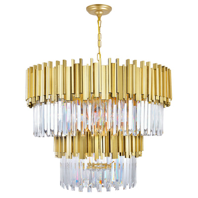 Deco Chandeliers Medallion Gold 12 Lights