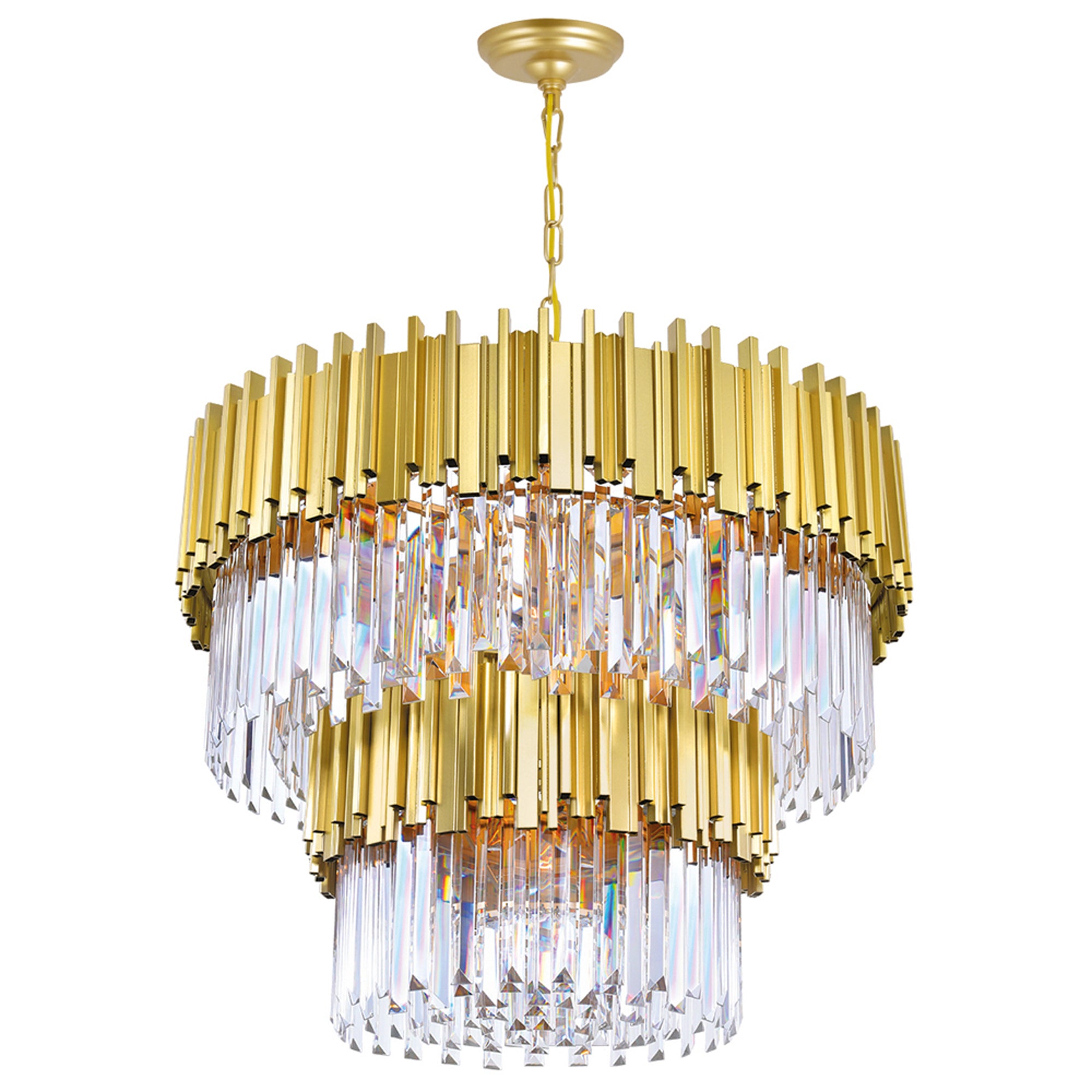 Deco Chandeliers Medallion Gold 12 Lights