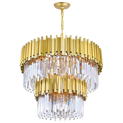 Deco Chandeliers Medallion Gold 12 Lights