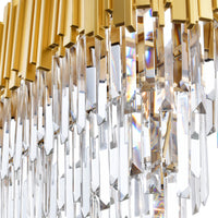 Deco Chandeliers 9 Light Medallion Gold