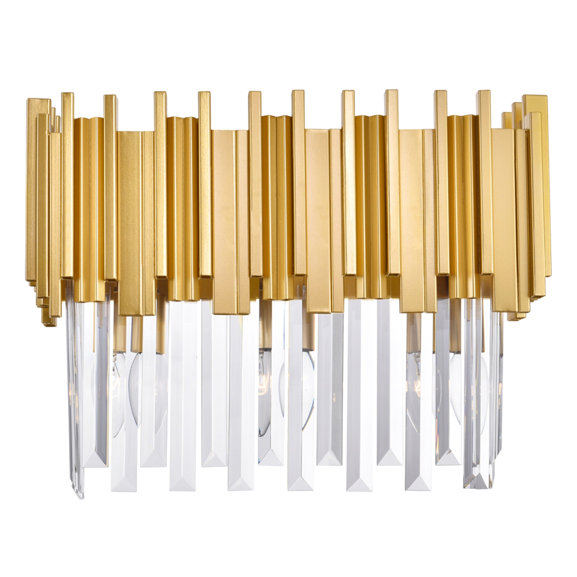 Deco Vanity Lights Medallion Gold 3 Lights