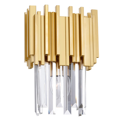 Deco Wall Lights 1 Medallion Gold Finish