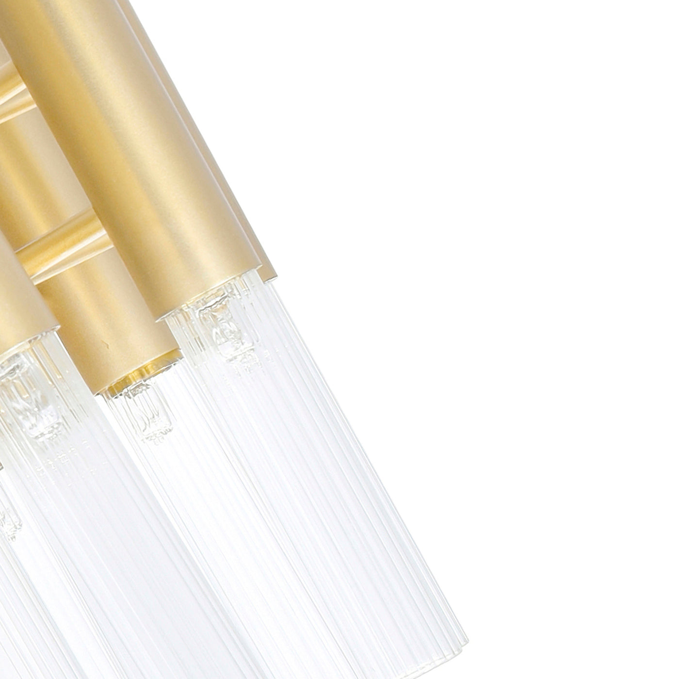 Orgue 6 Light Satin Gold Wall Gold Sconce