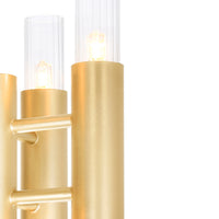 Orgue 6 Light Satin Gold Wall Gold Sconce