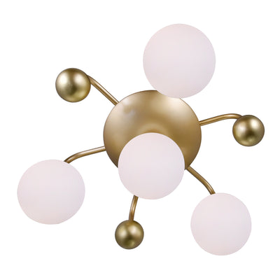 Element 4 Light Sun Gold Flush Mount