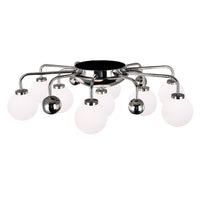 Element 9 Light Nickel Flush Mount