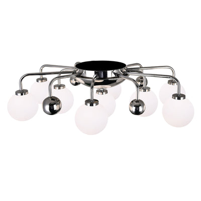 Element 9 Light Nickel Flush Mount