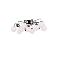 Element 9 Light Nickel Flush Mount