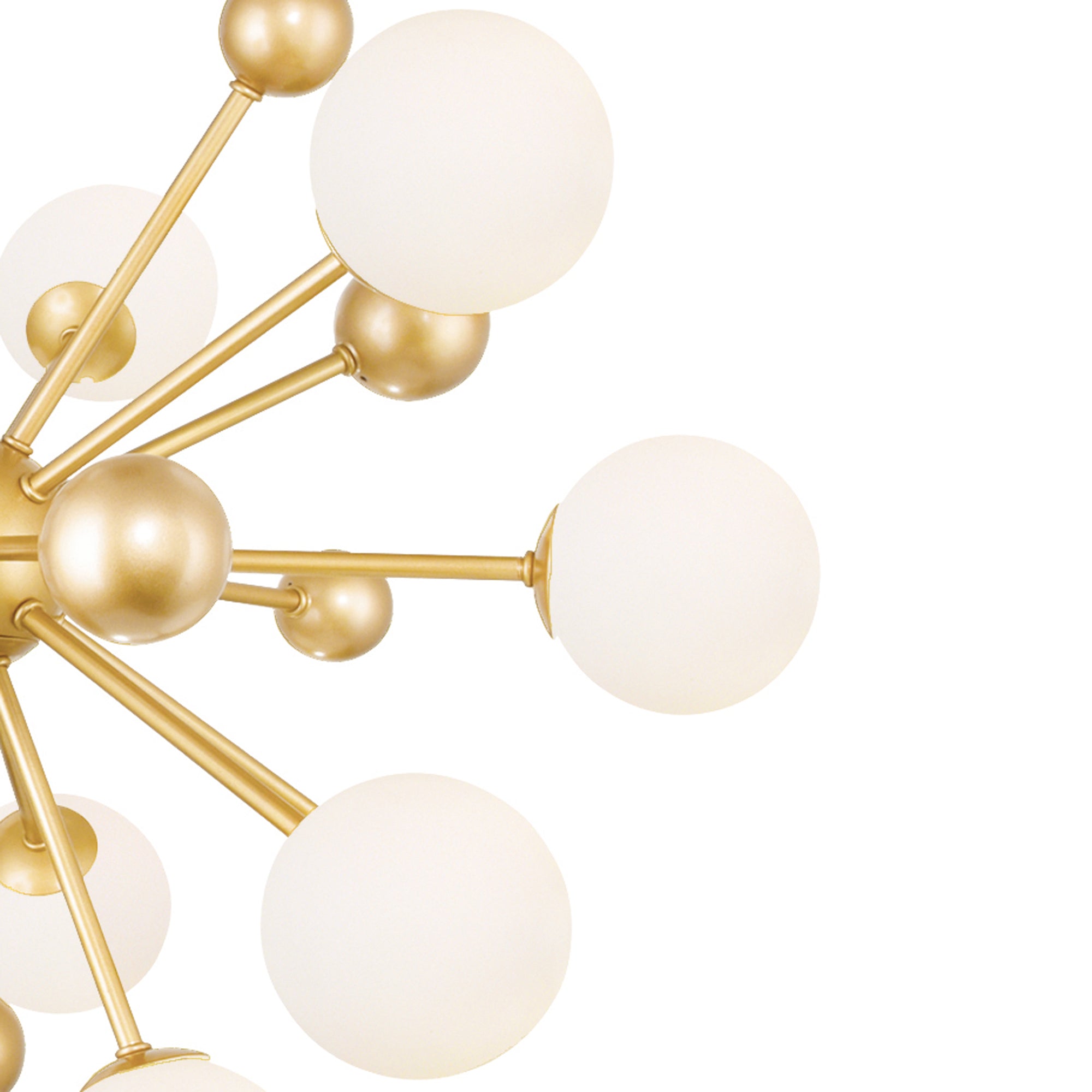 Element Chandeliers 8 Light Sun Gold